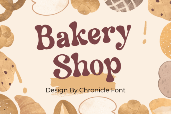 Bakery Shop Font: A Vintage Display Typeface for Charming Designs