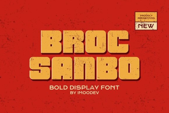 Broc Sanbo: A Bold Retro Display Font for Modern Projects