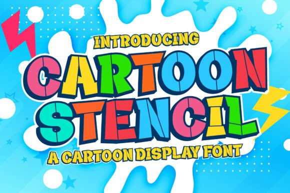 Cartoon Stencil: The Bold, Jolly Typeface for Confident Designs