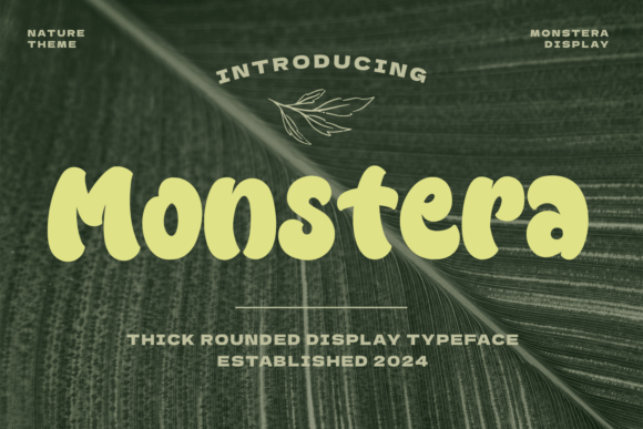 Monstera: Your Go-To Bold Display Font for Vibrant Projects