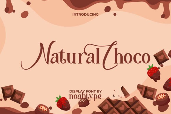 Natural Choco: A Modern Display Font for Distinctive Design