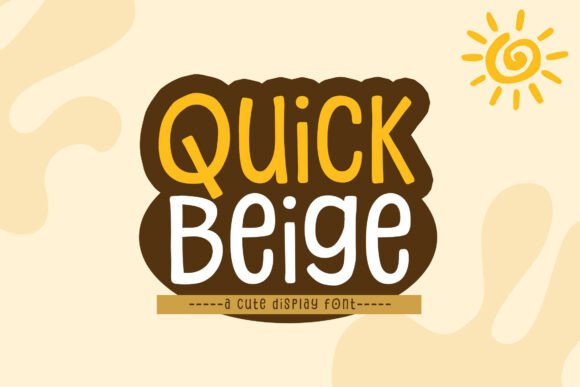 Quick Beige: The Modern Display Font for Creative Projects