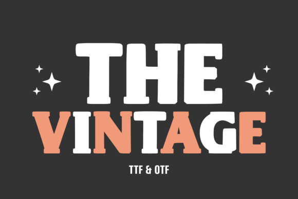 The Vintage Font: Instant Retro Style for Modern Designs