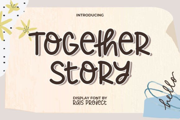 Togetherstory Font: Crafting Authentic Visual Narratives