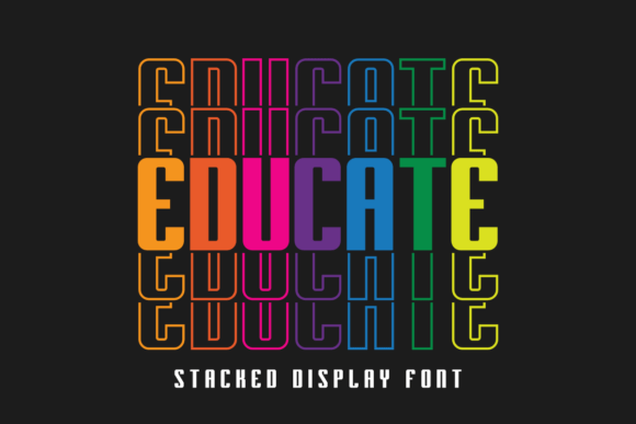 Unleash Vibrant Creativity with Educate: A Modern Display Typeface