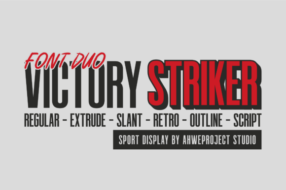 Victory Striker: The Font Duo That Brings Athletic Power to Your Designs